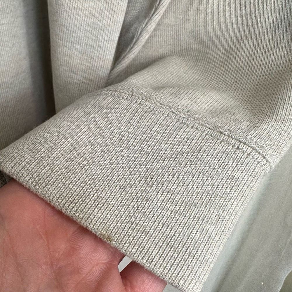 Vintage 90s Polo Ralph Lauren Beige Classic Pullover Sweatshirt 1/4th Zip Large - Picture 10 of 10